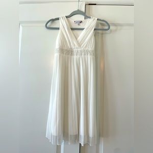 Youth size 10, Ivory party/flower girl dress